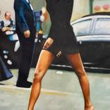Black dress stride by Thomas Saliot