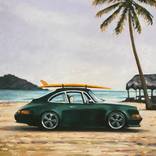 Green 911 and yellow board by Thomas Saliot