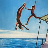 Back flip sea by Thomas Saliot