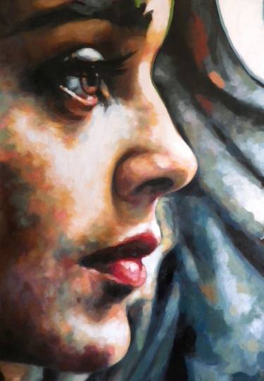 Print of Realism Women Paintings by Thomas Saliot