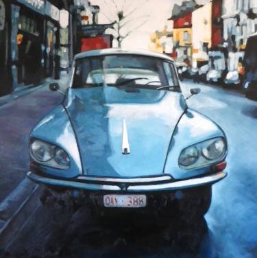 Print of Automobile Paintings by Thomas Saliot