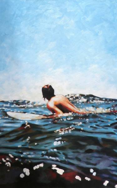 Print of Figurative Seascape Paintings by Thomas Saliot
