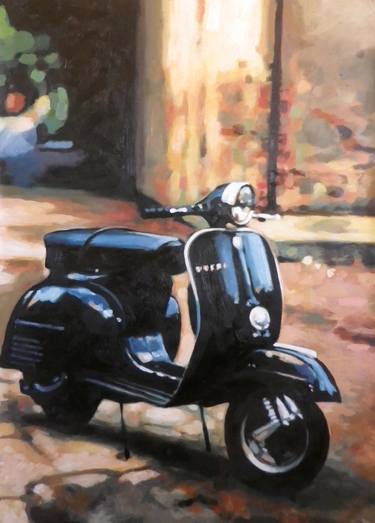 Print of Bike Paintings by Thomas Saliot