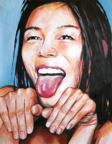 Print of Modern Women Paintings by Thomas Saliot