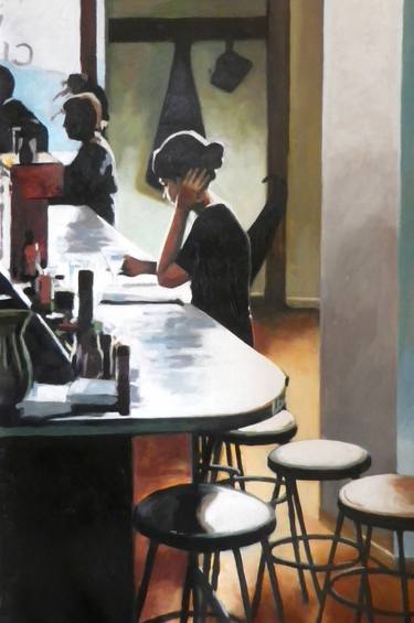 Saatchi Art Artist Thomas Saliot; Painting, “French girl bar” #art