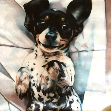 Print of Fine Art Dogs Paintings by Thomas Saliot