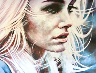 Saatchi Art Artist Thomas Saliot; Painting, “White Hair Girl LA” #art