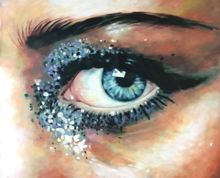 Close up glitter Painting by Thomas Saliot | Saatchi Art