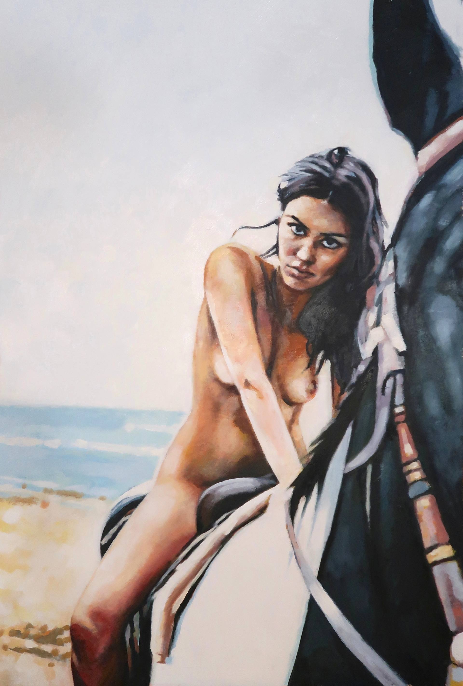 Saatchi Art Artist Thomas Saliot; Painting, “Riding Nude” #art