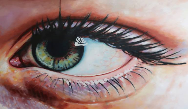 Clear Green eye Painting by Thomas Saliot | Saatchi Art