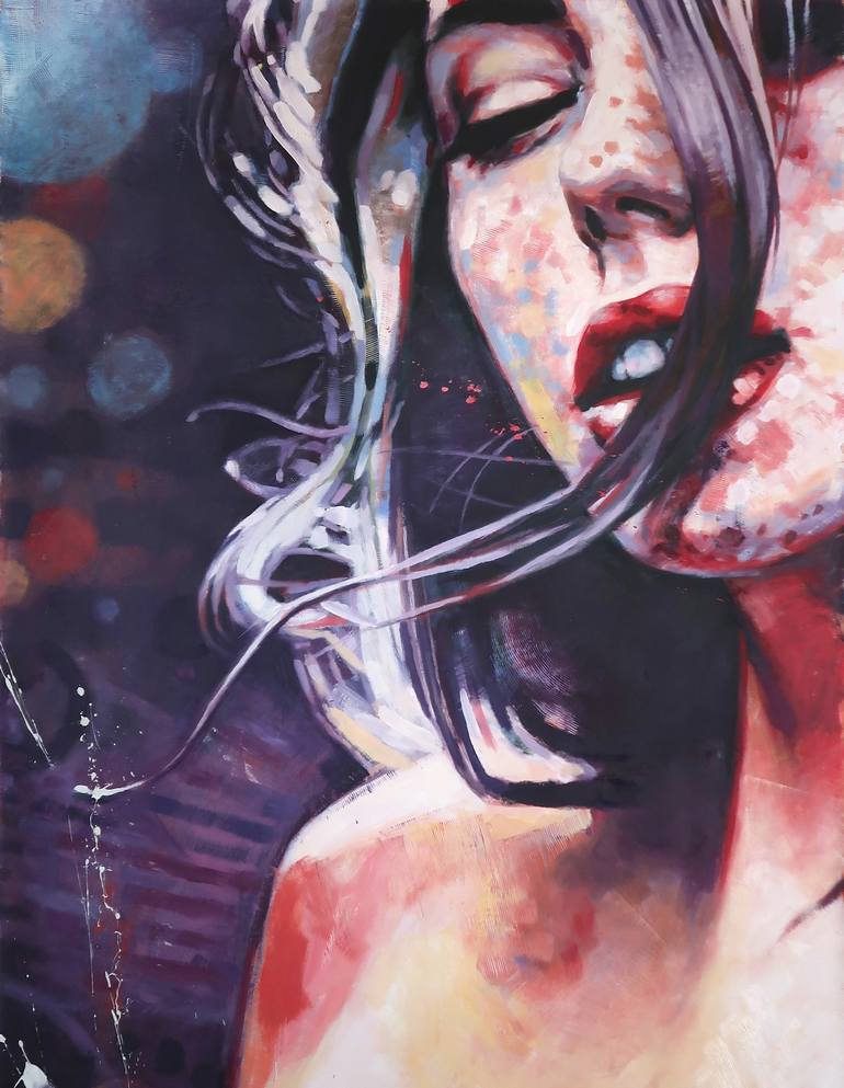 Messy Hair Fleckles Painting by Thomas Saliot | Saatchi Art