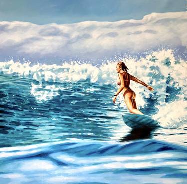 Blue surfing girl thumb