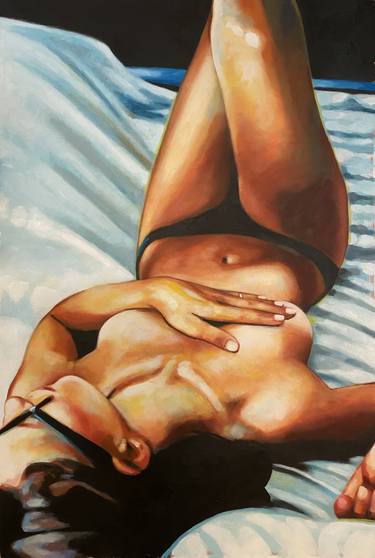 Print of Fine Art Women Paintings by Thomas Saliot