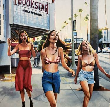 Print of Contemporary Women Paintings by Thomas Saliot
