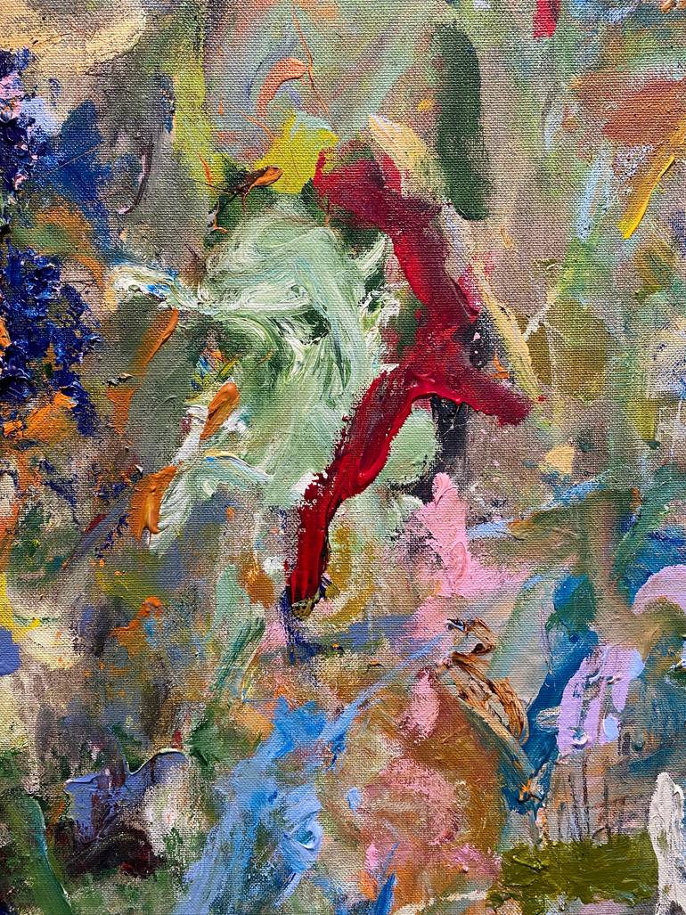 Original Abstract Expressionism Abstract Painting by Lloyd Tabing