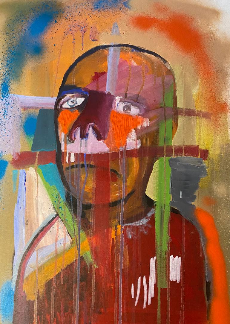 Original Abstract Painting by Gokhan Altunkaya | Figurative Art on Canvas | You Don't Know Me 1