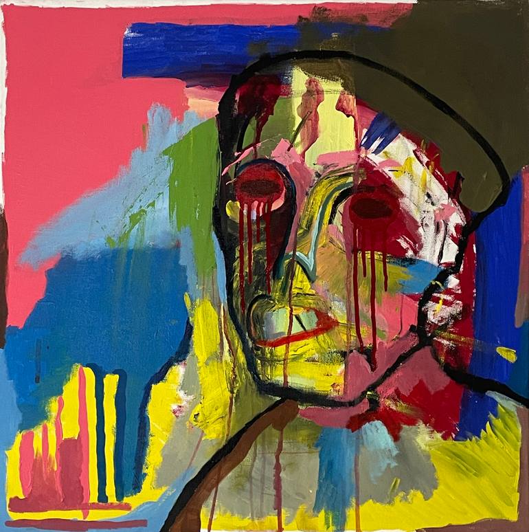 Original Abstract Painting by Gokhan Altunkaya | Figurative Art on Canvas | You Don't Know Me 4