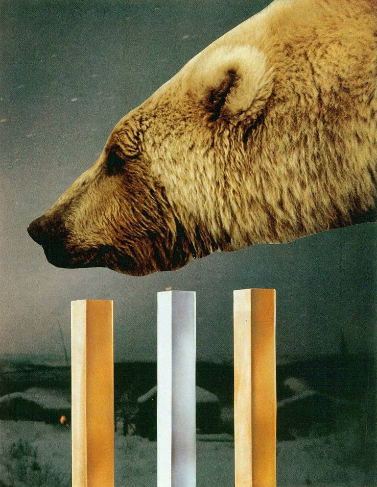 Bear 2001 Collage | by jesse Saatchi treece Art