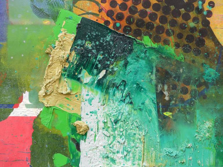 Original Abstract Expressionism Abstract Painting by Peter Vahlefeld