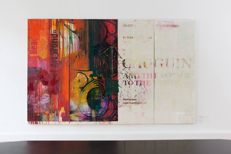 Original Abstract Expressionism Abstract Painting by Peter Vahlefeld
