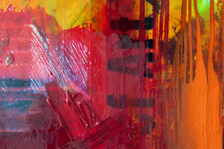 Original Abstract Expressionism Abstract Painting by Peter Vahlefeld