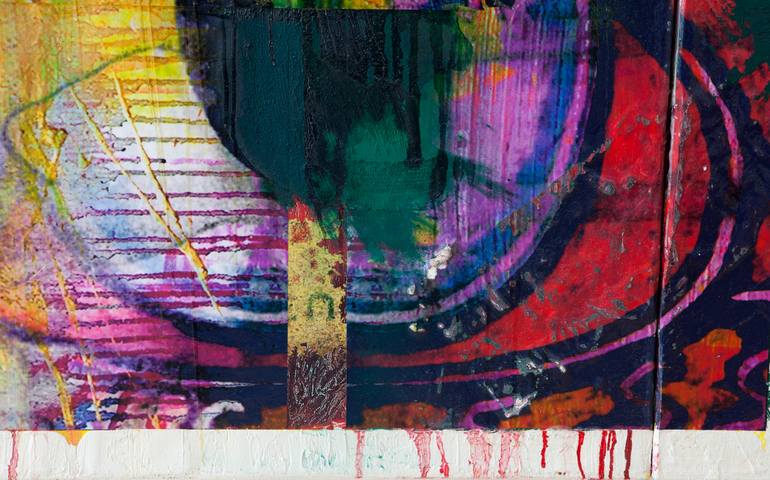 Original Abstract Expressionism Abstract Painting by Peter Vahlefeld