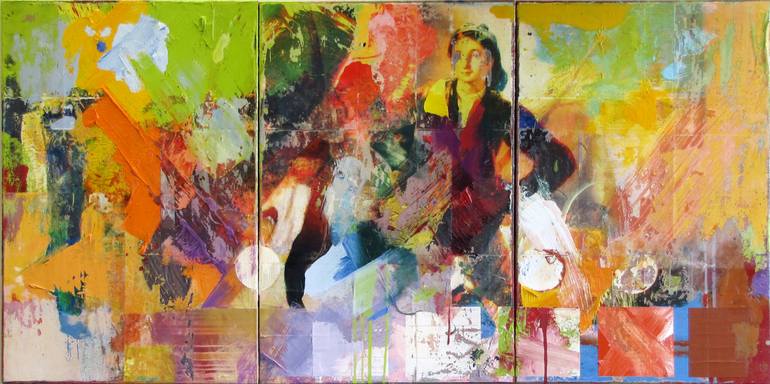 Original Abstract Expressionism Popular culture Painting by Peter Vahlefeld