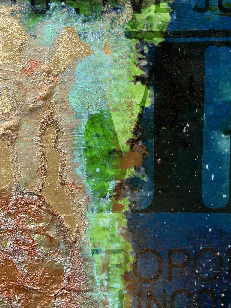 Original Abstract Mixed Media by Peter Vahlefeld