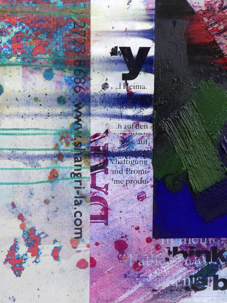 Original Abstract Pop Culture/Celebrity Mixed Media by Peter Vahlefeld