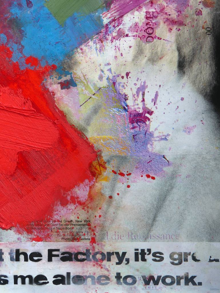 Original Abstract Pop Culture/Celebrity Mixed Media by Peter Vahlefeld