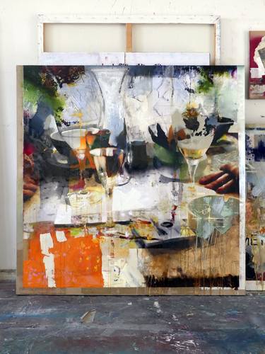 Original Abstract Expressionism Still Life Paintings by Peter Vahlefeld
