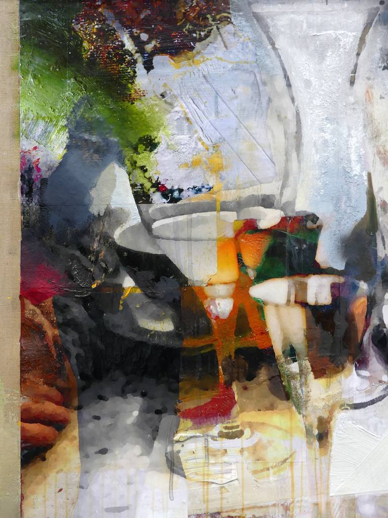 Original Abstract Expressionism Still Life Painting by Peter Vahlefeld