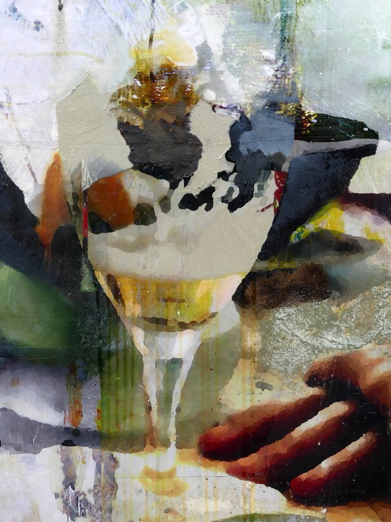 Original Abstract Expressionism Still Life Painting by Peter Vahlefeld