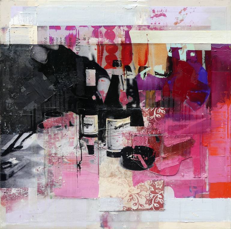 Original Abstract Expressionism Still Life Painting by Peter Vahlefeld