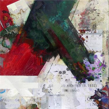 Original Abstract Expressionism Abstract Mixed Media by Peter Vahlefeld