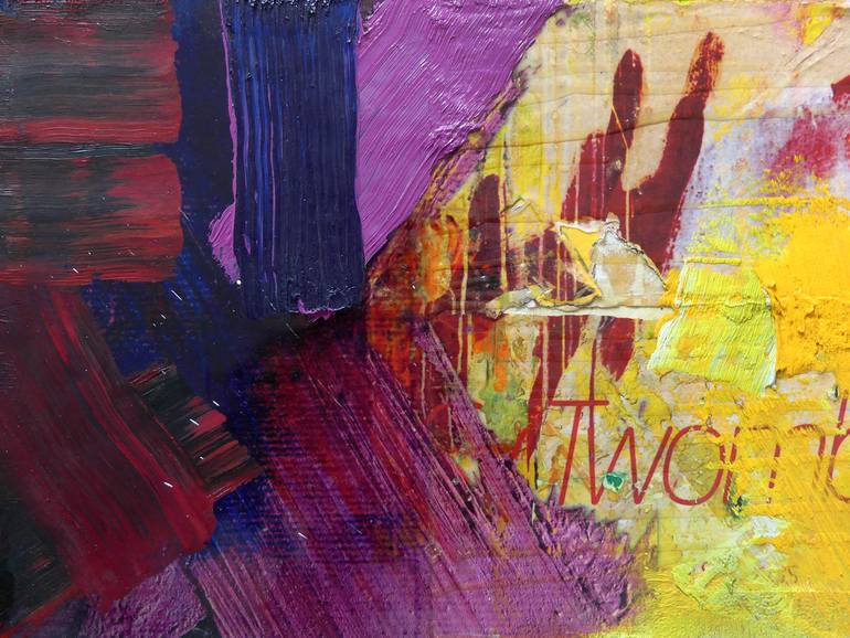 Original Abstract Expressionism Abstract Painting by Peter Vahlefeld