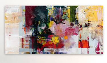 Original Abstract Expressionism Abstract Painting by Peter Vahlefeld