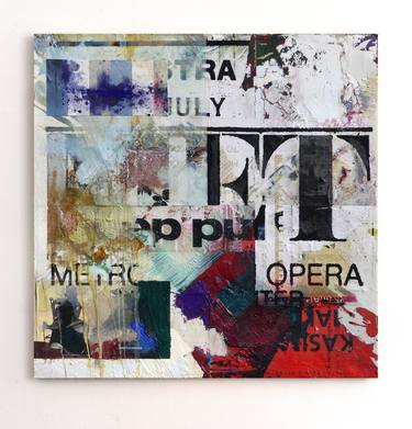 Original Street Art Abstract Mixed Media by Peter Vahlefeld
