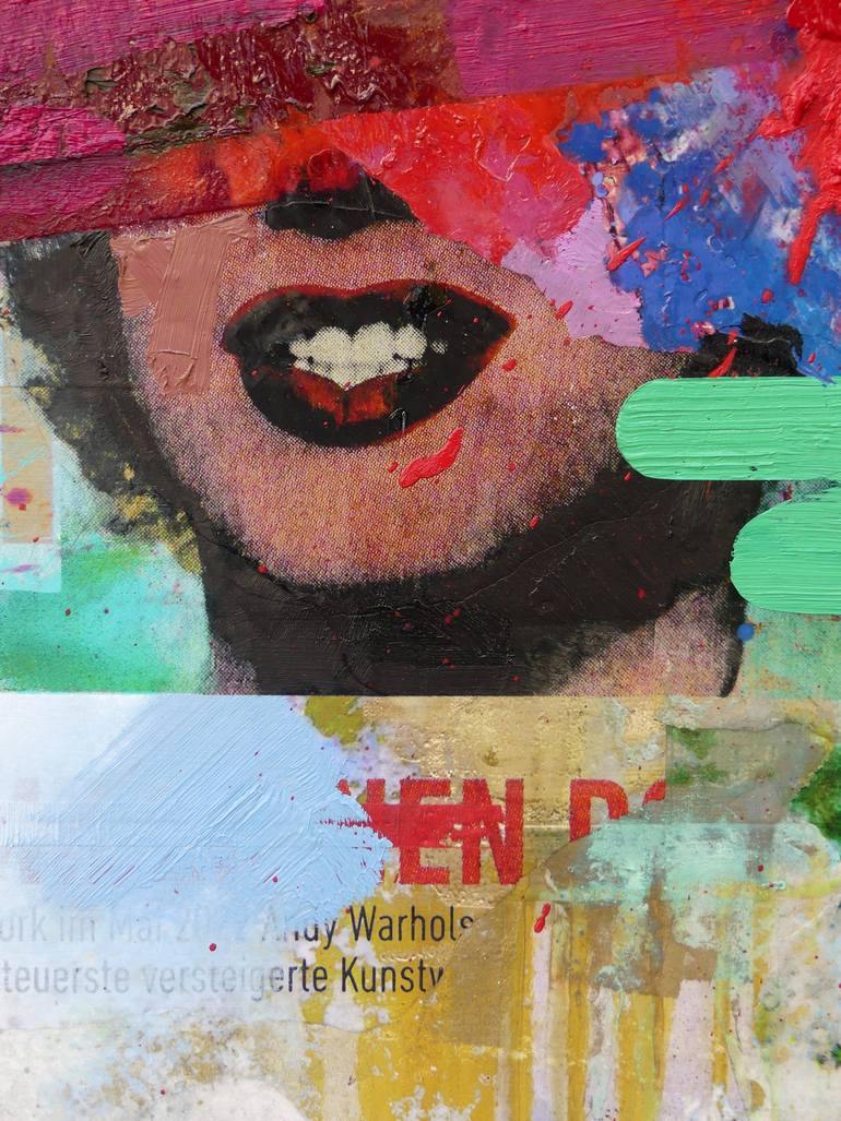 Original Abstract Expressionism Pop Culture/Celebrity Painting by Peter Vahlefeld