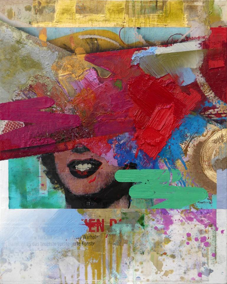 Original Abstract Expressionism Pop Culture/Celebrity Painting by Peter Vahlefeld