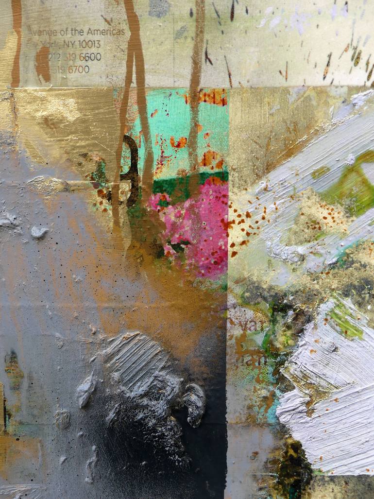 Original Abstract Expressionism Abstract Mixed Media by Peter Vahlefeld