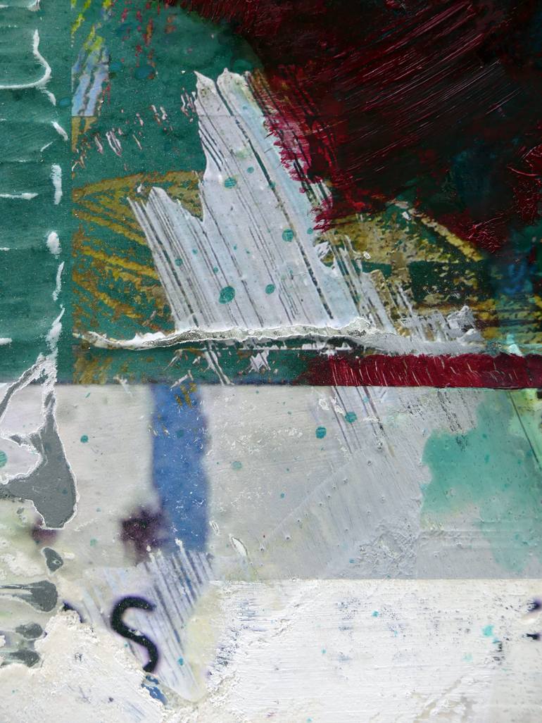 Original Abstract Expressionism Abstract Mixed Media by Peter Vahlefeld