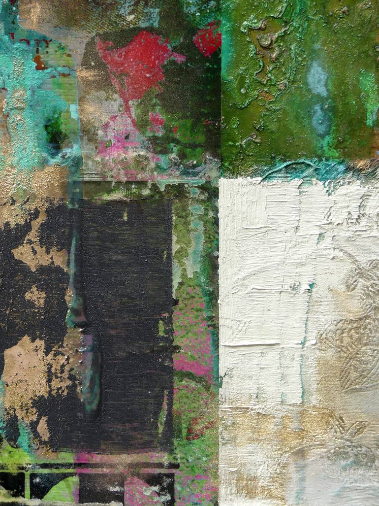 Original Abstract Expressionism Abstract Mixed Media by Peter Vahlefeld