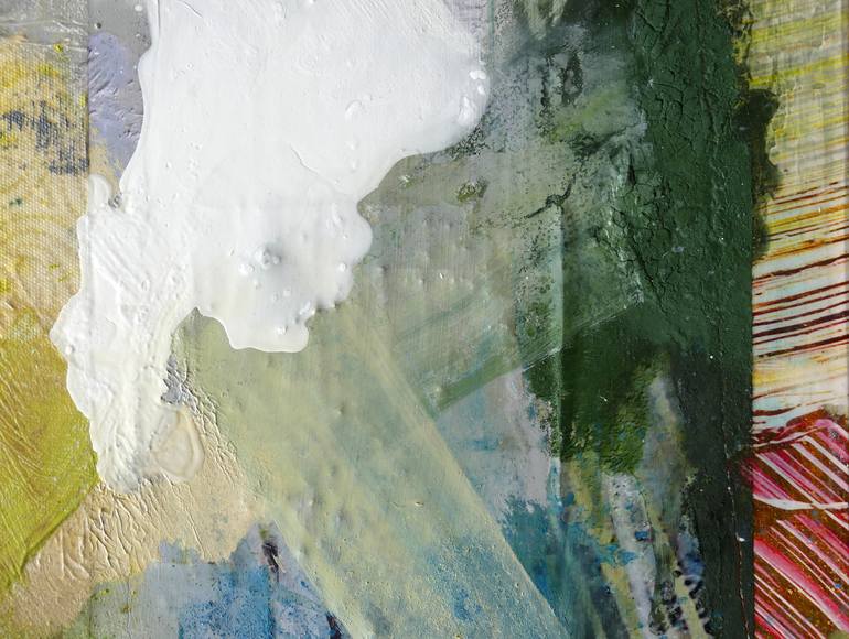 Original Abstract Expressionism Cities Painting by Peter Vahlefeld