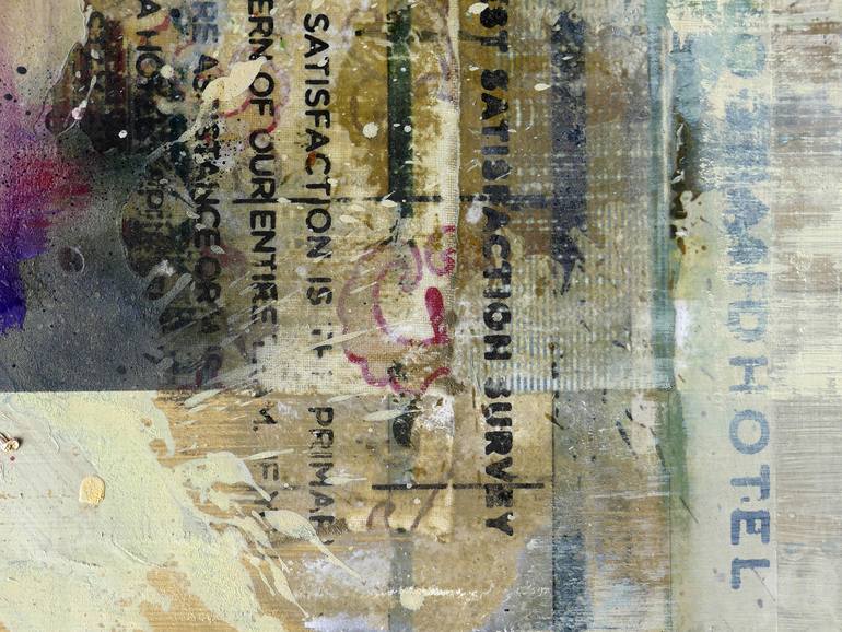 Original Abstract Expressionism Cities Painting by Peter Vahlefeld
