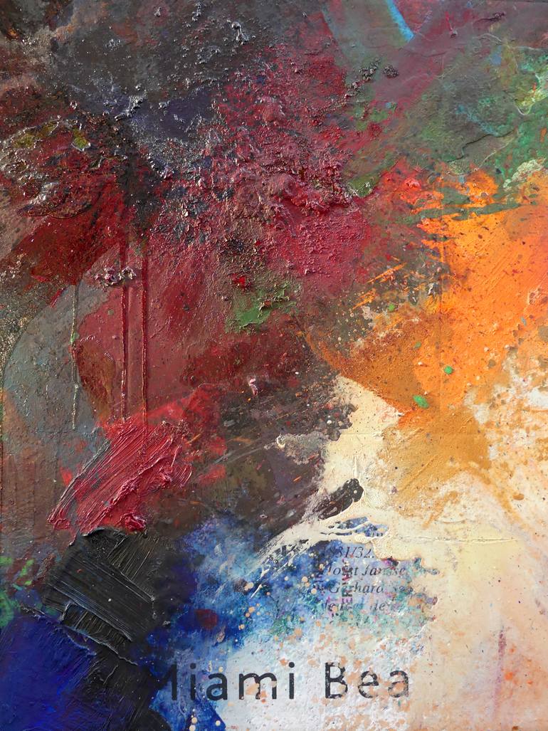 Original Abstract Expressionism Abstract Painting by Peter Vahlefeld
