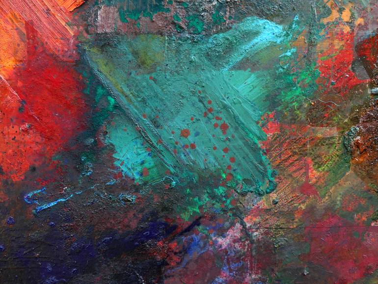 Original Abstract Expressionism Abstract Painting by Peter Vahlefeld