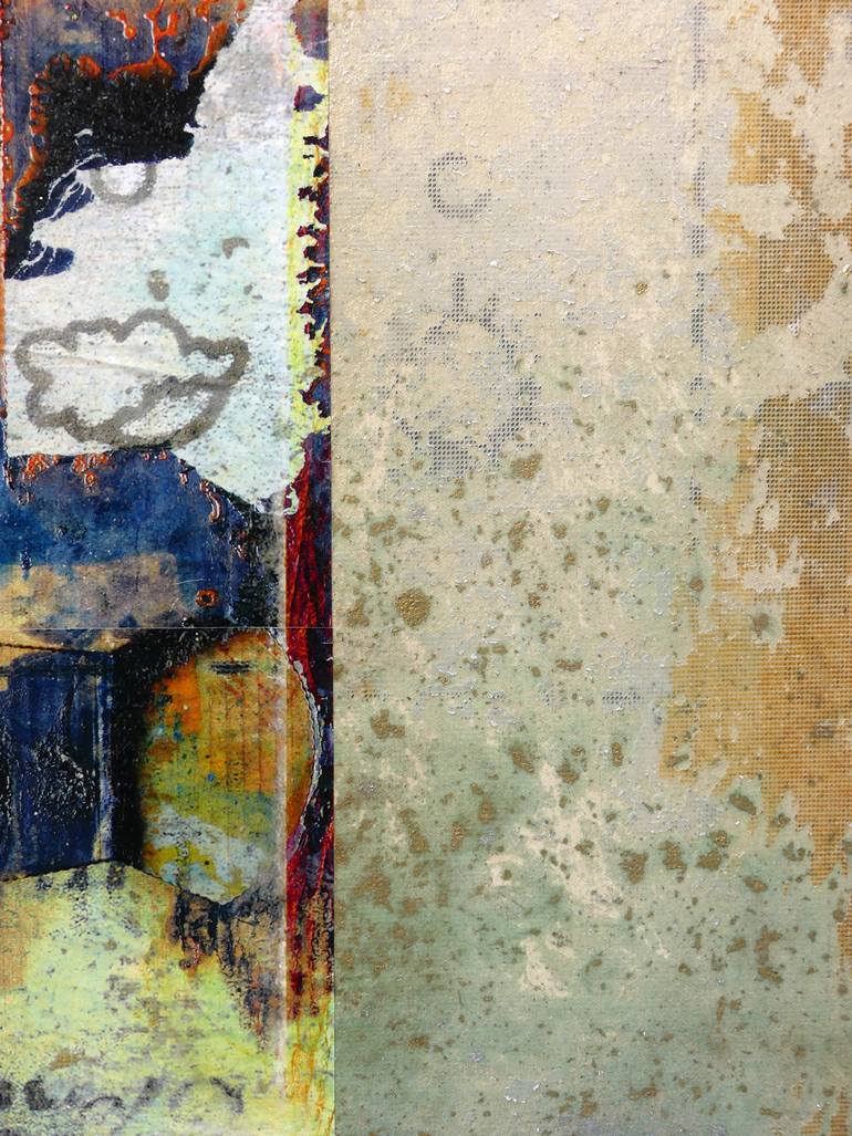 Original Abstract Expressionism Abstract Mixed Media by Peter Vahlefeld