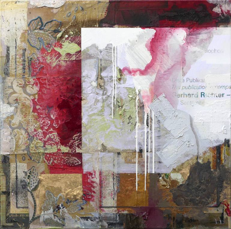 Original Abstract Expressionism Abstract Mixed Media by Peter Vahlefeld