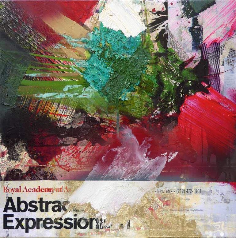 Original Abstract Expressionism Abstract Painting by Peter Vahlefeld